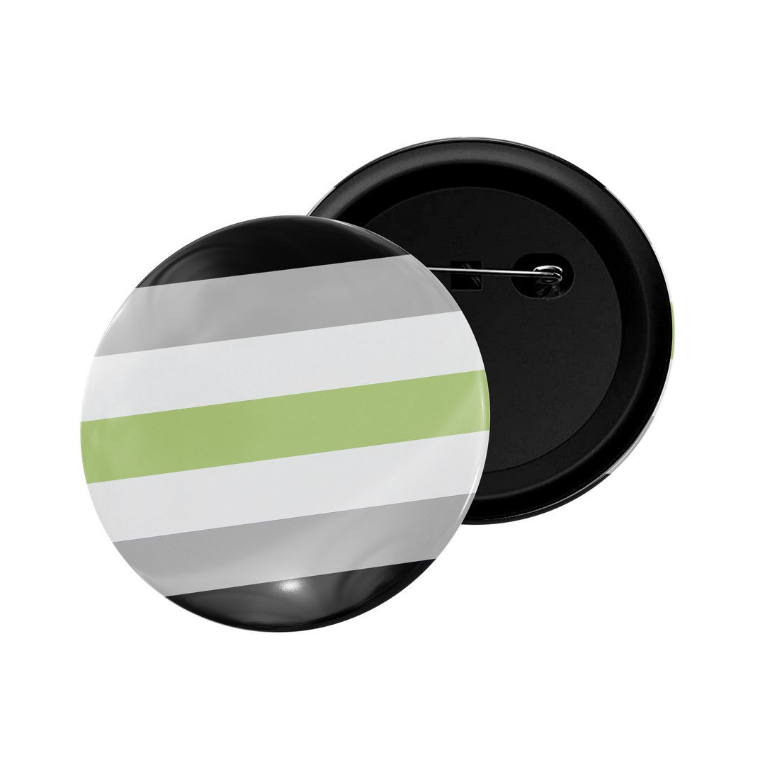 dhcrafts Round Pin Badge Multicolor LGBTQ Flag D18 Glossy Finish Design Pack of 1 (58mm)